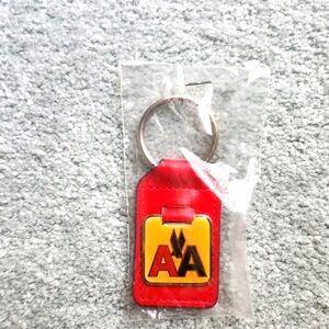 Vintage New American Airlines Red Keychain